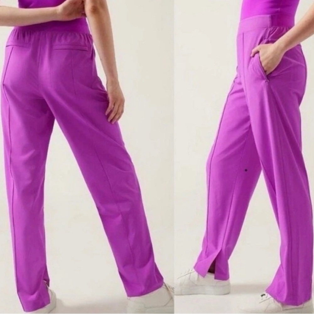 Athleta Brooklyn Heights Vienna Slim Pants Women's 10 Jazzy Purple